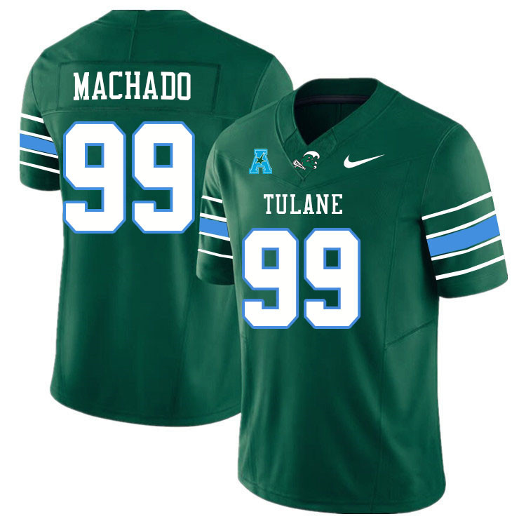 Tulane Green Wave #99 Jesus Machado College Football Jerseys Stitched Sale-Green